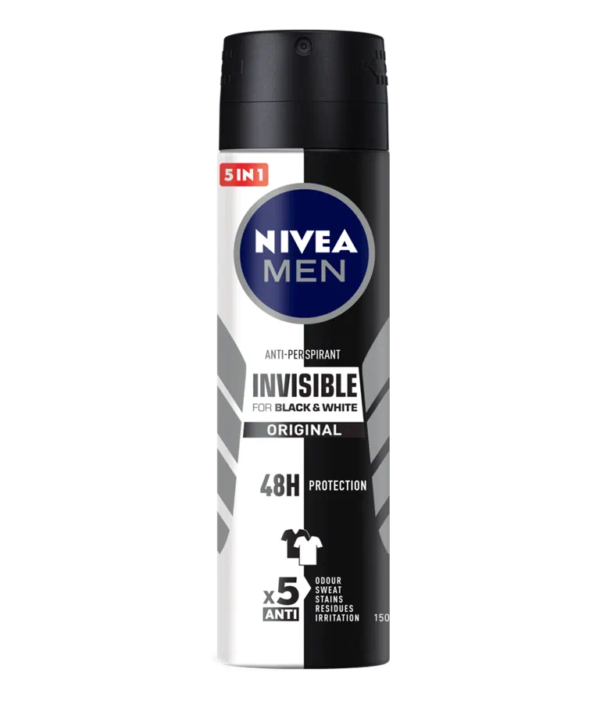 NIVEA Black & White Invisible Original Anti-Perspirant Deodorant Spray - 150ML