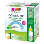 HiPP Organic 1 First Infant Baby Milk Ready to feed Starter pack from birth6X90ML