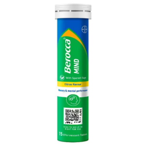 BEROCCA MIND CITRUS TABLETS 15'S
