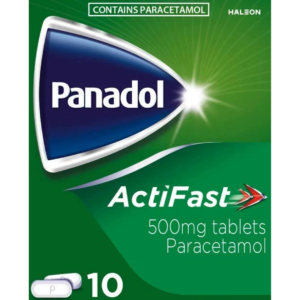 PANADOL ACTIFAST 500MG PARACETAMOL TABLETS 10
